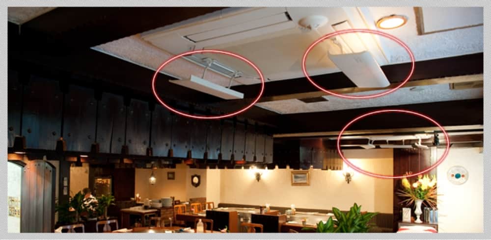 エアコンを導入した店内の様子